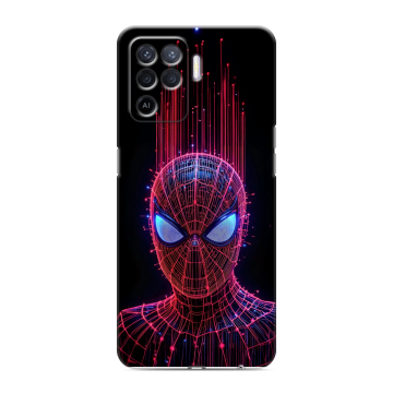 Силиконовый чехол на OPPO Reno5 Lite с принтом Spiderman Человек паук Силиконовый чехол на OPPO Reno5 Lite с принтом Spiderman Человек паук