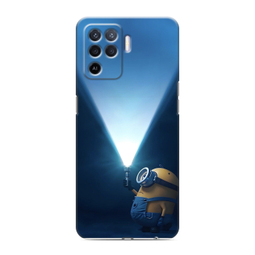 Силиконовый чехол на OPPO Reno5 Lite с принтом Миньоны Силиконовый чехол на OPPO Reno5 Lite с принтом Миньоны