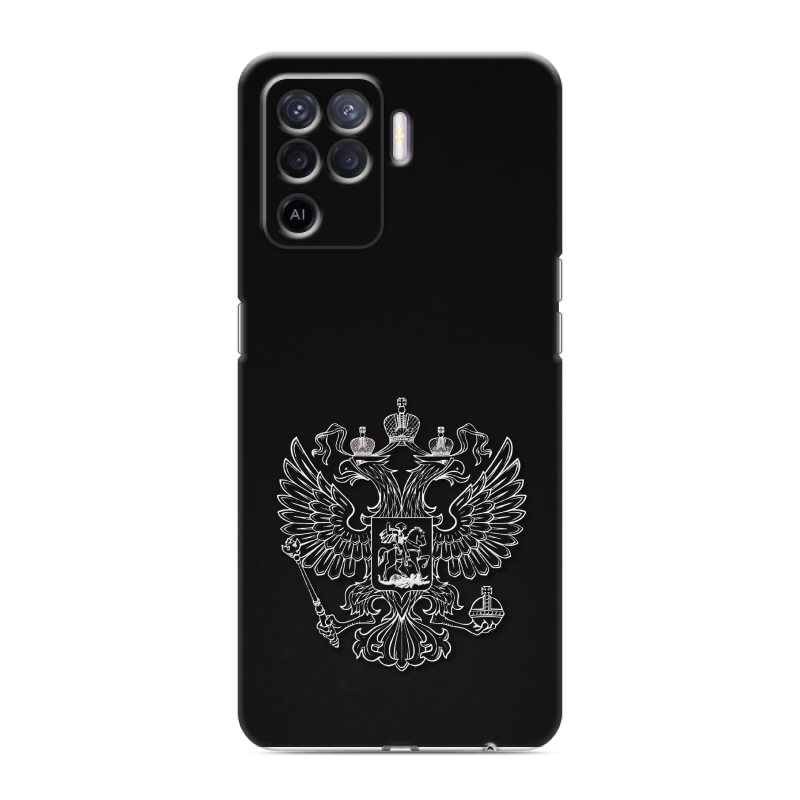Силиконовый чехол на OPPO Reno5 Lite с принтом Герб России Силиконовый чехол на OPPO Reno5 Lite с принтом Герб России