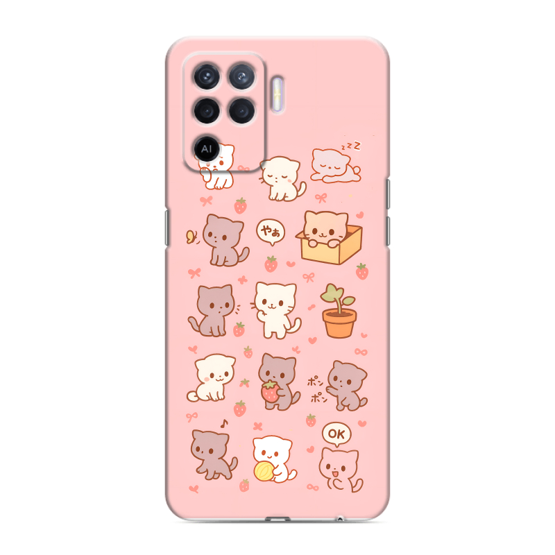 Силиконовый чехол на OPPO Reno5 Lite с принтом Hello Kitty Хелоу Кити Силиконовый чехол на OPPO Reno5 Lite с принтом Hello Kitty Хелоу Кити