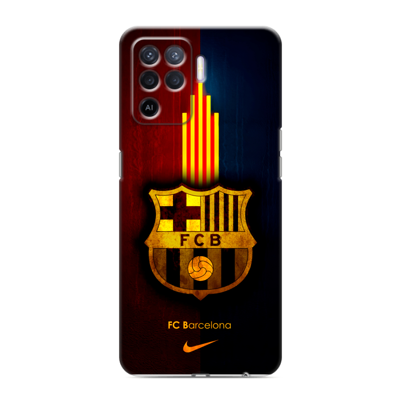 Силиконовый чехол на OPPO Reno5 Lite с принтом Барселона Barcelona Силиконовый чехол на OPPO Reno5 Lite с принтом Барселона Barcelona