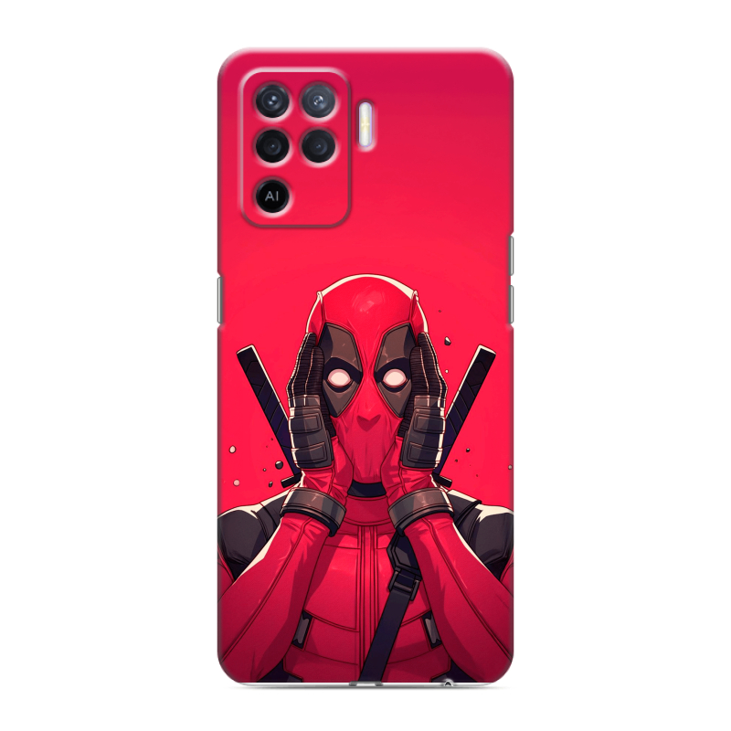 Силиконовый чехол на OPPO Reno5 Lite с принтом Дедпул Deadpool Силиконовый чехол на OPPO Reno5 Lite с принтом Дедпул Deadpool