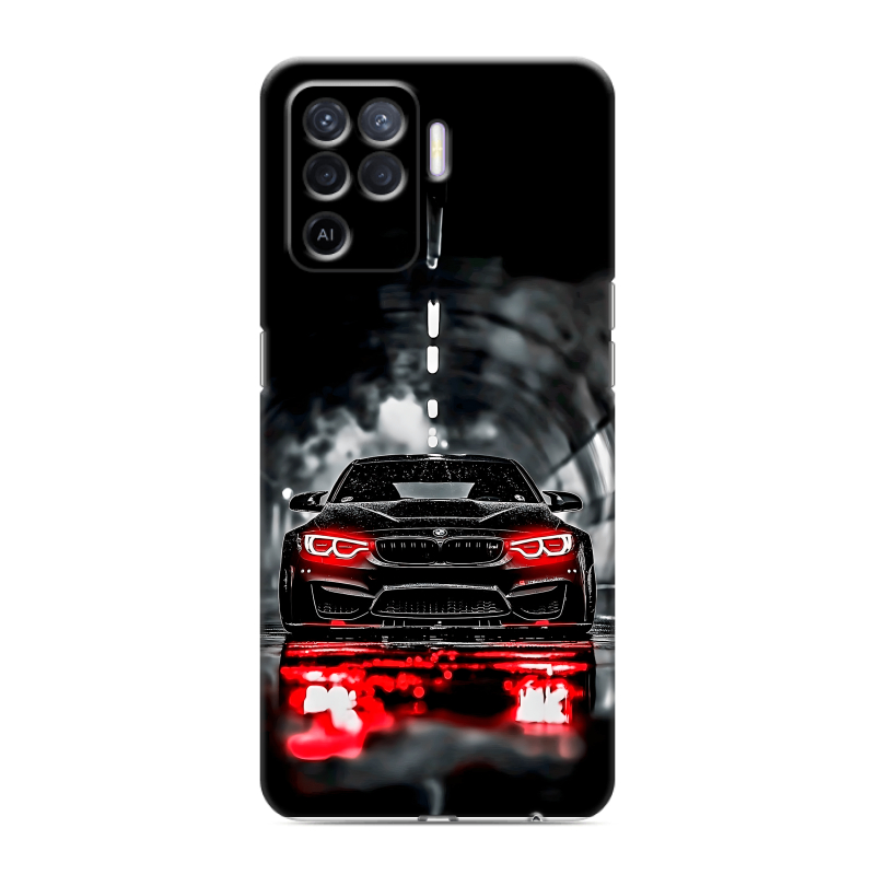 Силиконовый противоударный чехол на OPPO Reno5 Lite с принтом BMW БМВ Силиконовый противоударный чехол на OPPO Reno5 Lite с принтом BMW БМВ