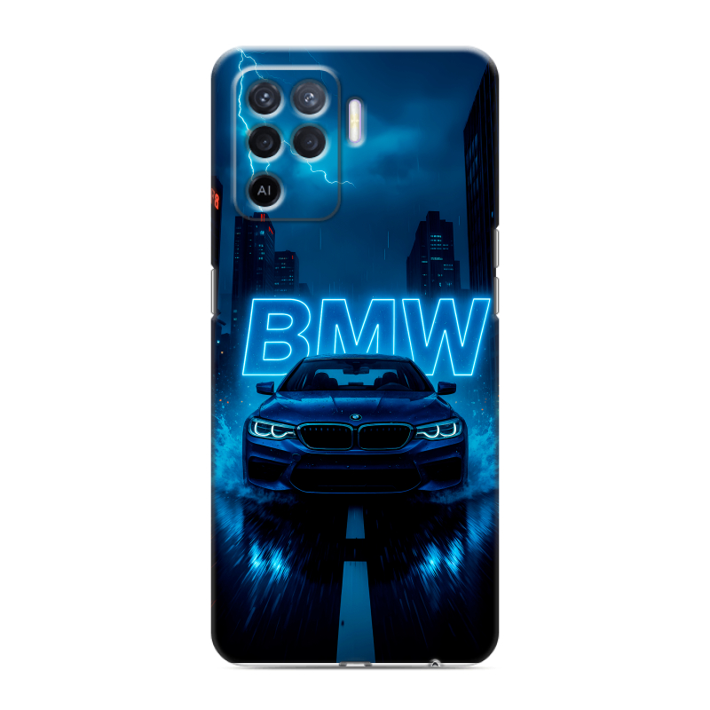 Силиконовый чехол на OPPO Reno5 Lite с принтом BMW БМВ Силиконовый чехол на OPPO Reno5 Lite с принтом BMW БМВ
