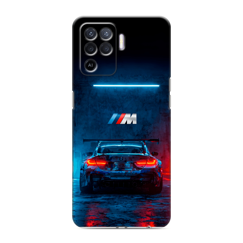 Силиконовый чехол на OPPO Reno5 Lite с принтом BMW БМВ Силиконовый чехол на OPPO Reno5 Lite с принтом BMW БМВ