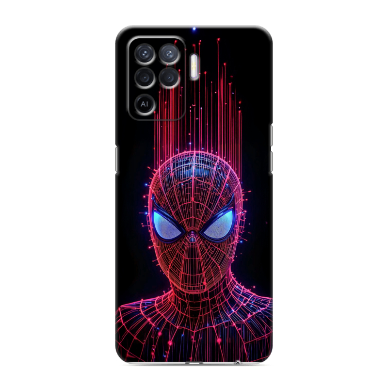 Силиконовый чехол на OPPO Reno5 Lite с принтом Spiderman Человек паук Силиконовый чехол на OPPO Reno5 Lite с принтом Spiderman Человек паук