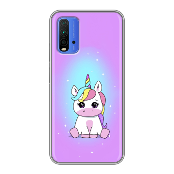 Силиконовый чехол на Xiaomi RedMi 9T с принтом Единорог Силиконовый чехол на Xiaomi RedMi 9T с принтом Единорог
