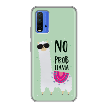 Силиконовый чехол на Xiaomi RedMi 9T с принтом Лама Силиконовый чехол на Xiaomi RedMi 9T с принтом Лама