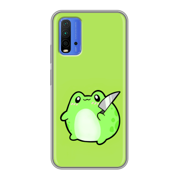Силиконовый чехол на Xiaomi RedMi 9T с принтом Лягушенок