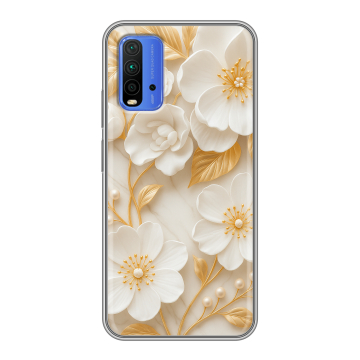 Силиконовый чехол на Xiaomi RedMi 9T с принтом Цветы