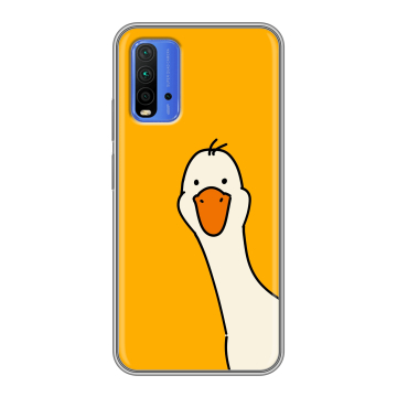 Силиконовый чехол на Xiaomi RedMi 9T с принтом Утка Силиконовый чехол на Xiaomi RedMi 9T с принтом Утка