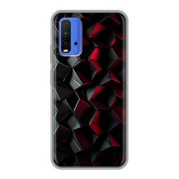 Силиконовый чехол на Xiaomi RedMi 9T с принтом Абстракция