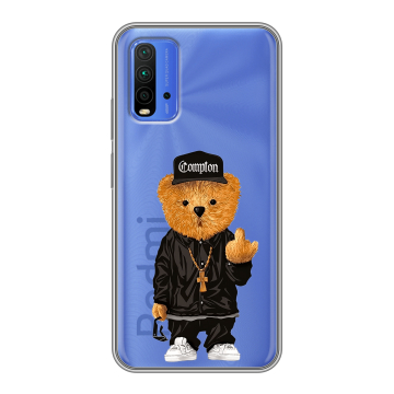 Силиконовый чехол на Xiaomi RedMi 9T с принтом Мишка Силиконовый чехол на Xiaomi RedMi 9T с принтом Мишка