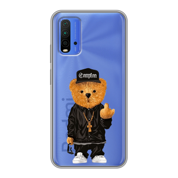 Силиконовый чехол на Xiaomi RedMi 9T с принтом Плюшевый медведь Силиконовый чехол на Xiaomi RedMi 9T с принтом Плюшевый медведь