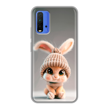 Силиконовый чехол на Xiaomi RedMi 9T с принтом Кролик