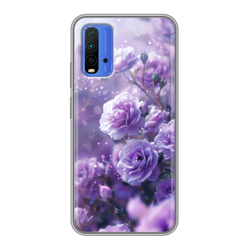 Силиконовый чехол на Xiaomi RedMi 9T с принтом Розы цветы