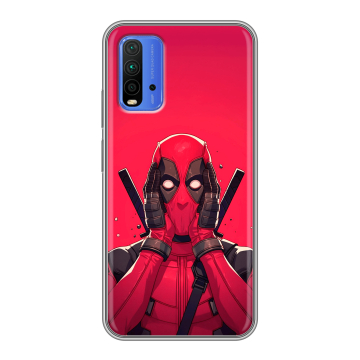 Силиконовый чехол на Xiaomi RedMi 9T с принтом Дедпул Deadpool Силиконовый чехол на Xiaomi RedMi 9T с принтом Дедпул Deadpool