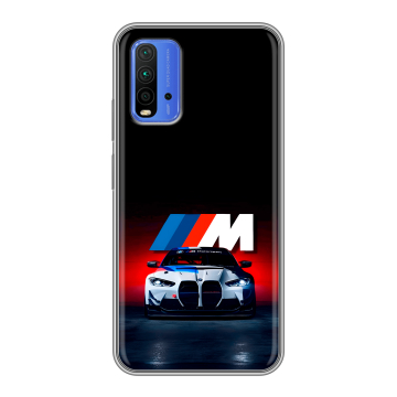 Силиконовый чехол на Xiaomi RedMi 9T с принтом БМВ BMW