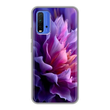 Силиконовый чехол на Xiaomi RedMi 9T с принтом женский цветы