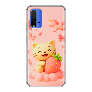 Силиконовый чехол на Xiaomi RedMi 9T с принтом для девочек Силиконовый чехол на Xiaomi RedMi 9T с принтом для девочек