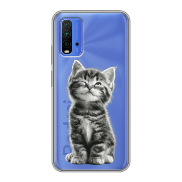 Силиконовый чехол на Xiaomi RedMi 9T с принтом Котенок Силиконовый чехол на Xiaomi RedMi 9T с принтом Котенок