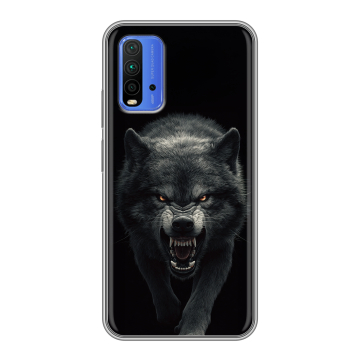 Силиконовый чехол на Xiaomi RedMi 9T с принтом Волк
