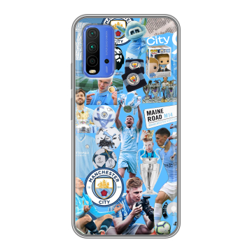 Силиконовый чехол на Xiaomi RedMi 9T с принтом Man City Манчестер Сити Силиконовый чехол на Xiaomi RedMi 9T с принтом Man City Манчестер Сити