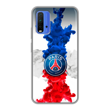 Силиконовый чехол на Xiaomi RedMi 9T с принтом PSG ПСЖ Силиконовый чехол на Xiaomi RedMi 9T с принтом PSG ПСЖ