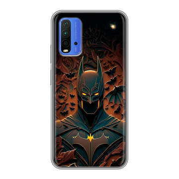 Силиконовый чехол на Xiaomi RedMi 9T с принтом Batman Бэтмен Силиконовый чехол на Xiaomi RedMi 9T с принтом Batman Бэтмен