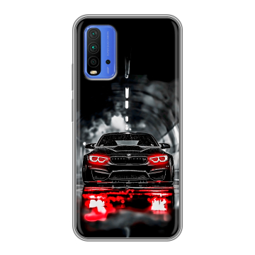 Силиконовый чехол на Xiaomi RedMi 9T с принтом BMW БМВ