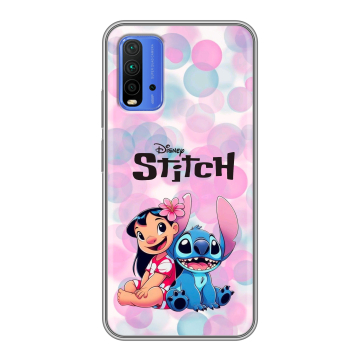 Силиконовый чехол на Xiaomi RedMi 9T с принтом Лило и Стич