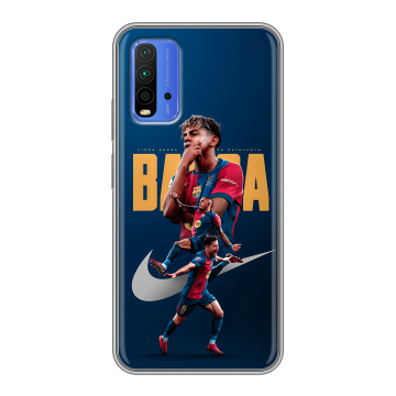 Силиконовый чехол на Xiaomi RedMi 9T с принтом Барселона Barca Yamal 