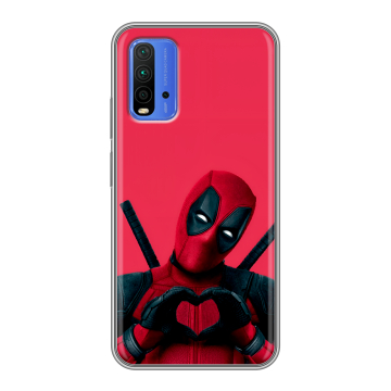 Силиконовый чехол на Xiaomi RedMi 9T с принтом Дедпул Deadpool Силиконовый чехол на Xiaomi RedMi 9T с принтом Дедпул Deadpool