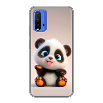 Силиконовый чехол на Xiaomi RedMi 9T с принтом милая панда