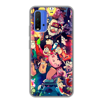 Силиконовый чехол на Xiaomi RedMi 9T с принтом Gravity Falls Гравити Фолз