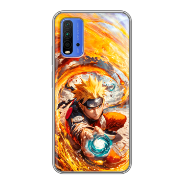 Силиконовый чехол на Xiaomi RedMi 9T с принтом Аниме Наруто Naruto