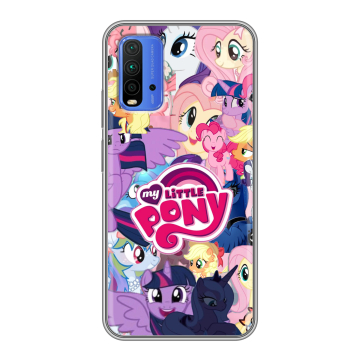 Силиконовый чехол на Xiaomi RedMi 9T с принтом My little pony Дружба чудо Силиконовый чехол на Xiaomi RedMi 9T с принтом My little pony Дружба чудо