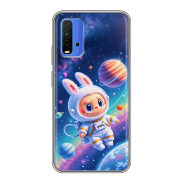 Силиконовый чехол на Xiaomi RedMi 9T с принтом Labubu Лабубу Силиконовый чехол на Xiaomi RedMi 9T с принтом Labubu Лабубу