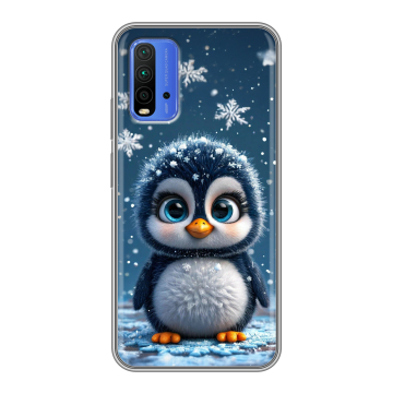 Силиконовый чехол на Xiaomi RedMi 9T с принтом Новый год Силиконовый чехол на Xiaomi RedMi 9T с принтом Новый год