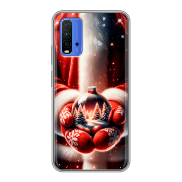 Силиконовый чехол на Xiaomi RedMi 9T с принтом Новый год Силиконовый чехол на Xiaomi RedMi 9T с принтом Новый год