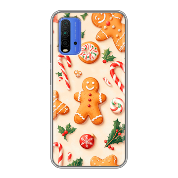 Силиконовый чехол на Xiaomi RedMi 9T с принтом Новый год Силиконовый чехол на Xiaomi RedMi 9T с принтом Новый год