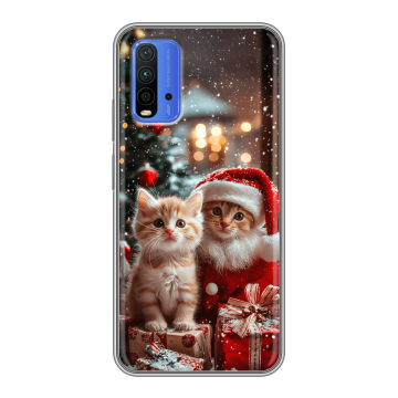 Силиконовый чехол на Xiaomi RedMi 9T с принтом Новый год Силиконовый чехол на Xiaomi RedMi 9T с принтом Новый год
