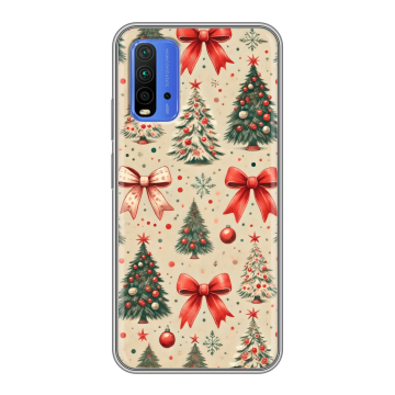 Силиконовый чехол на Xiaomi RedMi 9T с принтом Новый год Силиконовый чехол на Xiaomi RedMi 9T с принтом Новый год