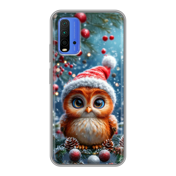 Силиконовый чехол на Xiaomi RedMi 9T с принтом Новый год Силиконовый чехол на Xiaomi RedMi 9T с принтом Новый год