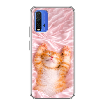 Силиконовый чехол на Xiaomi RedMi 9T с принтом женский Силиконовый чехол на Xiaomi RedMi 9T с принтом женский