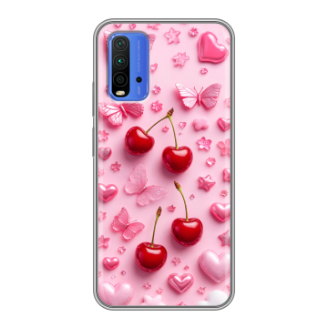 Силиконовый чехол на Xiaomi RedMi 9T с принтом для девочек