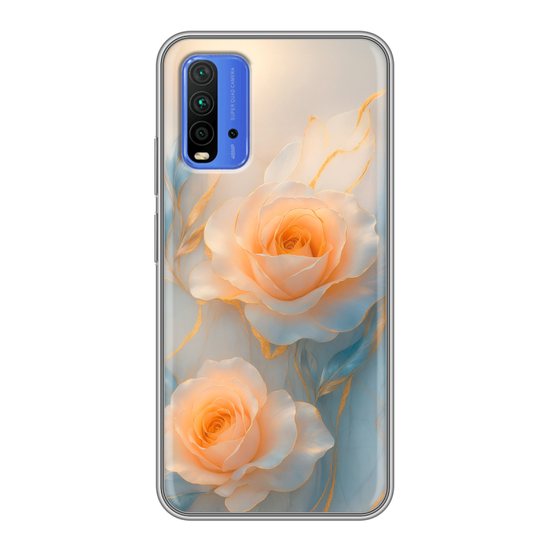 Силиконовый противоударный чехол на Xiaomi RedMi 9T с принтом Женский Силиконовый противоударный чехол на Xiaomi RedMi 9T с принтом Женский