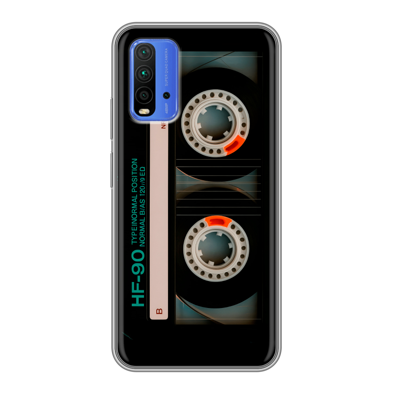 Силиконовый чехол на Xiaomi RedMi 9T с принтом Кассета Силиконовый чехол на Xiaomi RedMi 9T с принтом Кассета