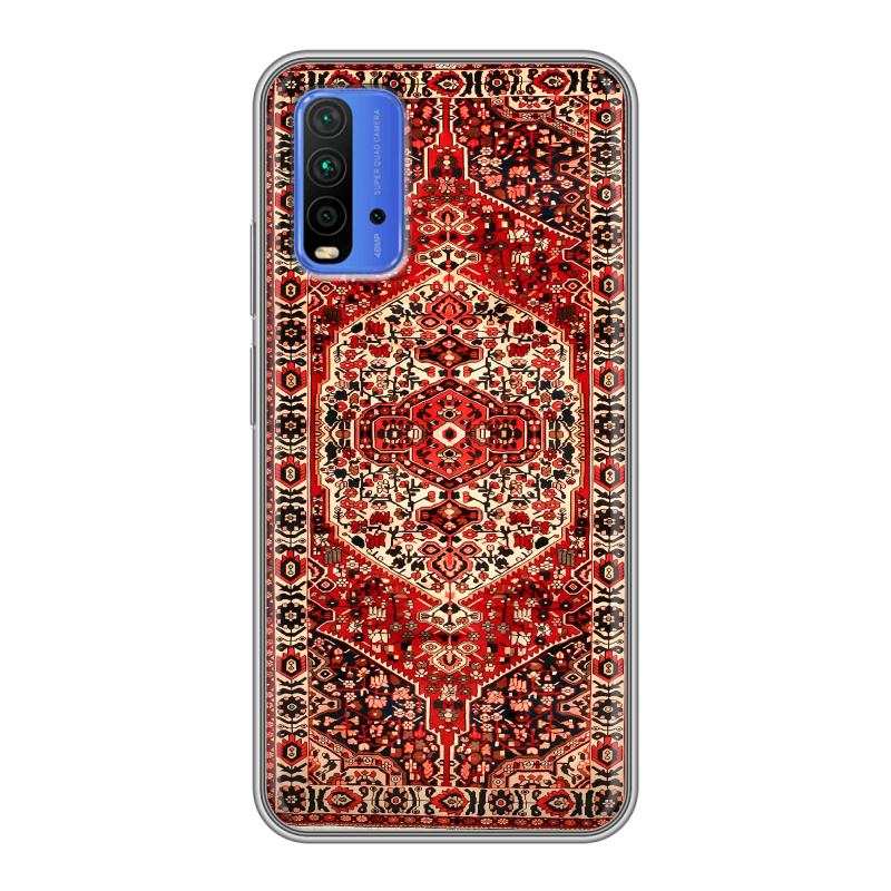 Силиконовый противоударный чехол на Xiaomi RedMi 9T с принтом Ковер Силиконовый противоударный чехол на Xiaomi RedMi 9T с принтом Ковер