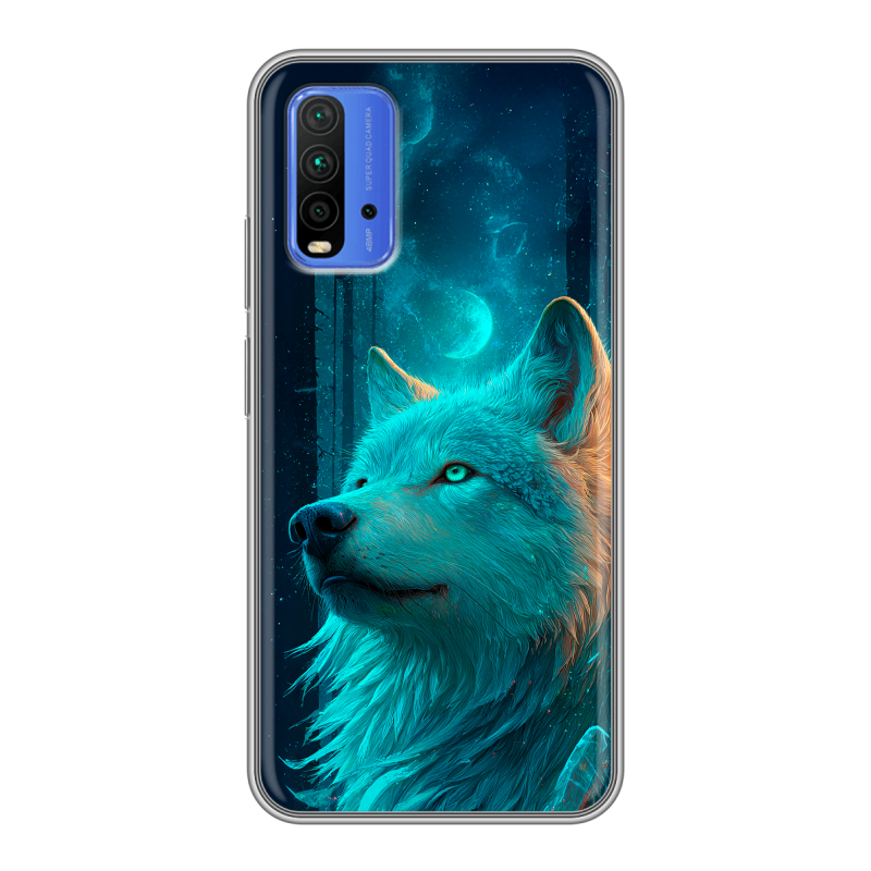 Силиконовый чехол на Xiaomi RedMi 9T с принтом бабочки саккура Силиконовый чехол на Xiaomi RedMi 9T с принтом бабочки саккура
